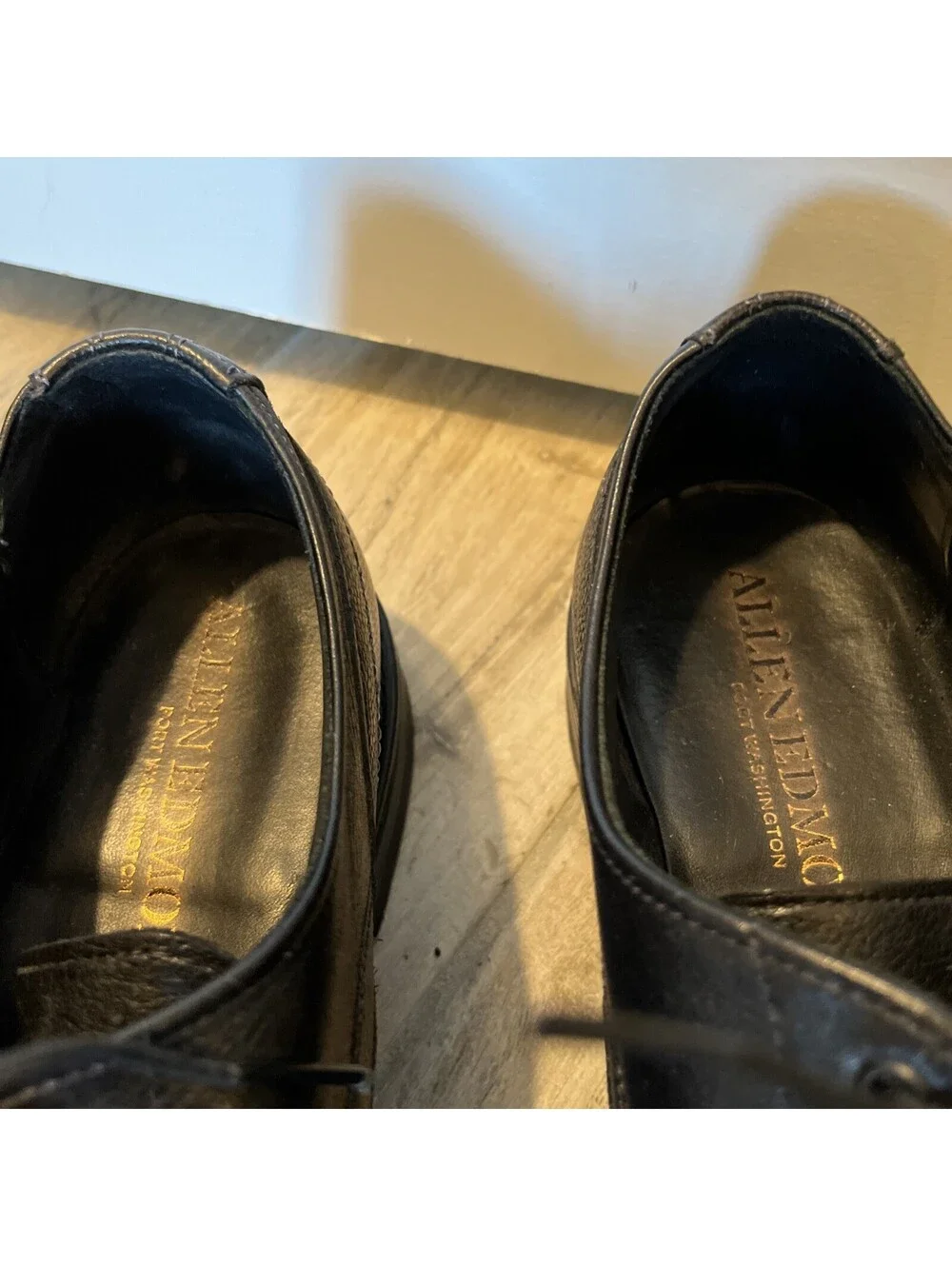 ALLEN EDMONDS CYRUS MENS BLACK DRESS OXFORD SHOES SIZE 12D VGC